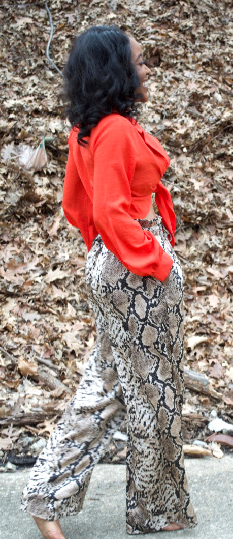 Enchantment | Snake Print Palazzo Pants