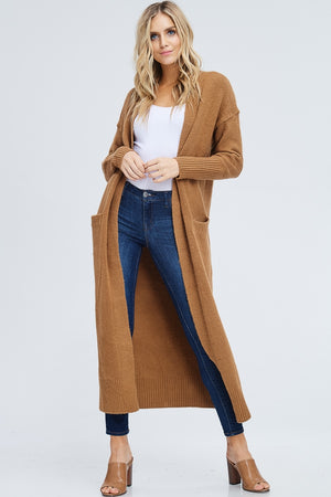 Maxi Open-Front Cardigan