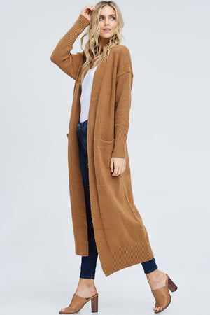 Maxi Open-Front Cardigan