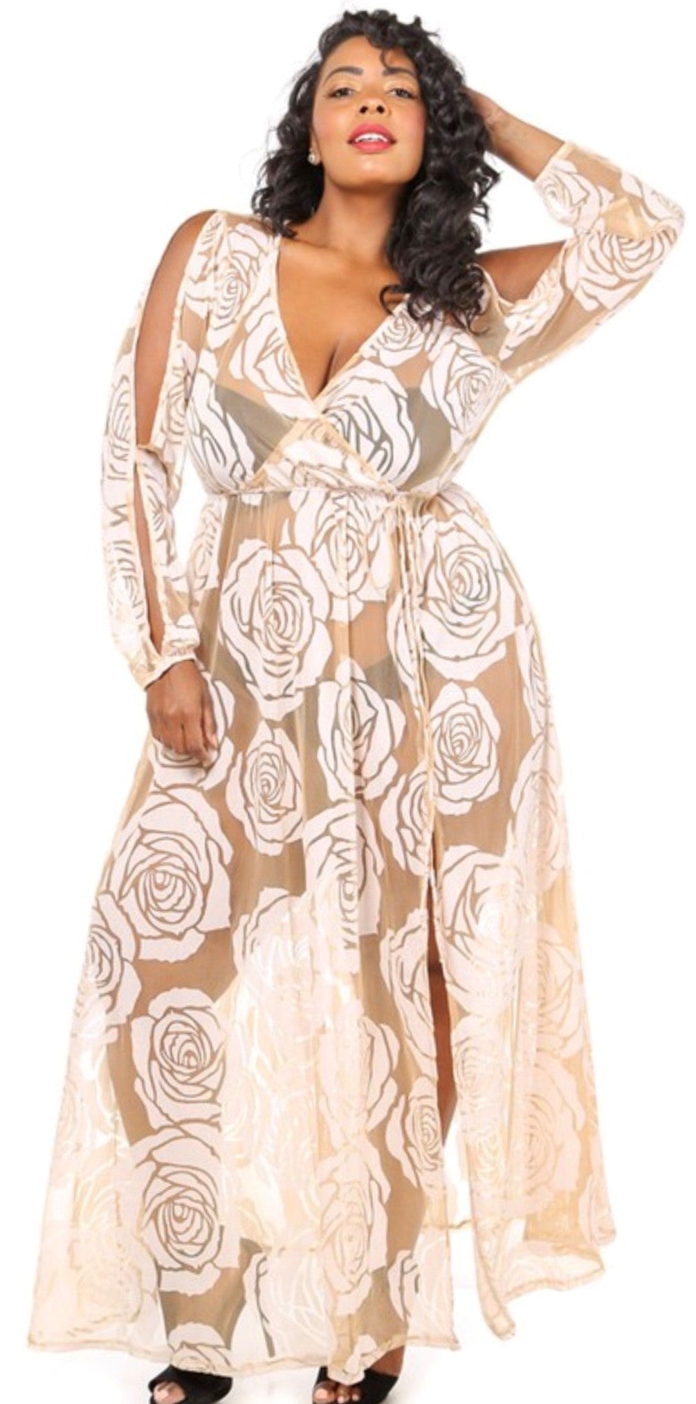 sheer plus size dresses Plus Size Sheer Maxi