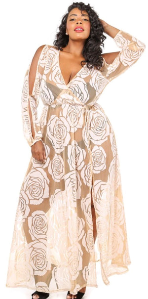 Plus Size Sheer Maxi | Affordable and Comfortable Womens Clothing in the Latest Styles 807 Ave Plus Size Sheer Maxi | Affordable and Comfortable Womens Clothing in the Latest Styles 807 Ave