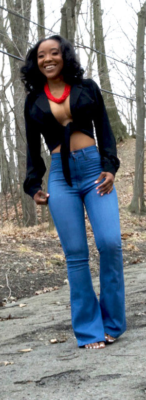 Ring The Alarm | High Waist Wide Leg Jeans