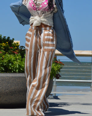 Life's A Beach | Striped Palazzo Pants