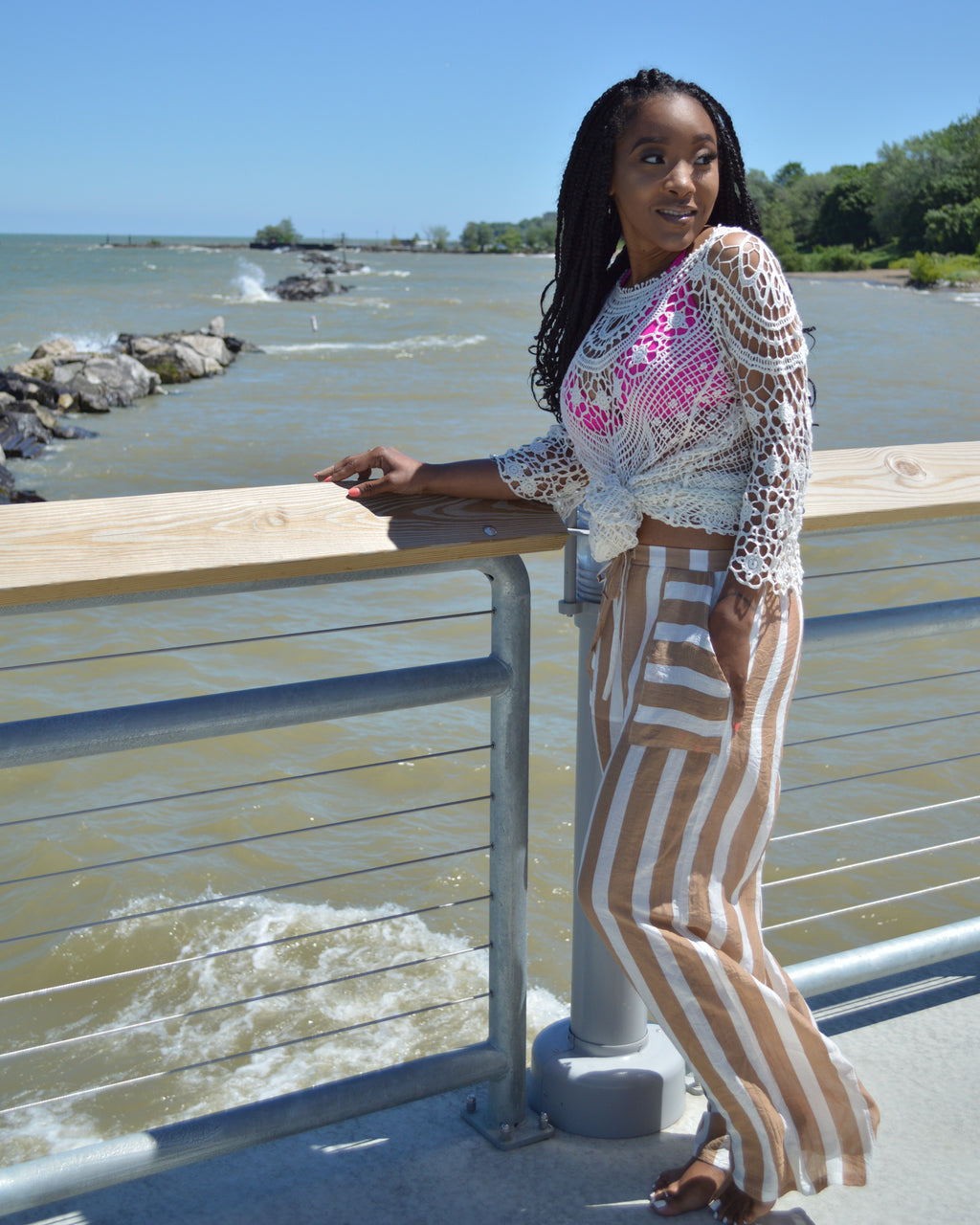 Life's A Beach | Striped Palazzo Pants